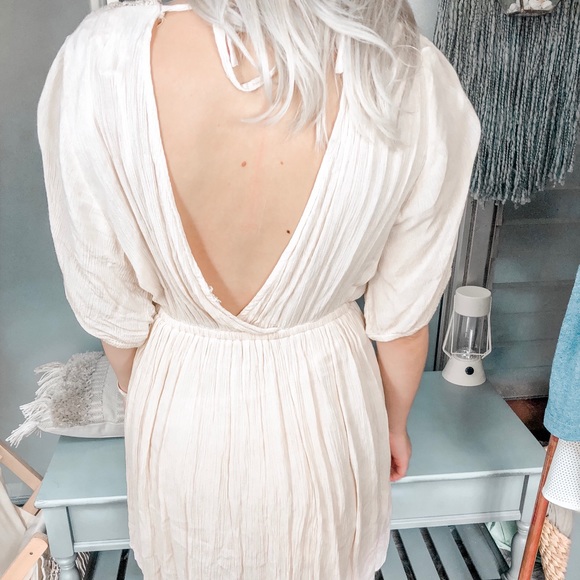 Beige boho beach dress - Picture 2 of 2